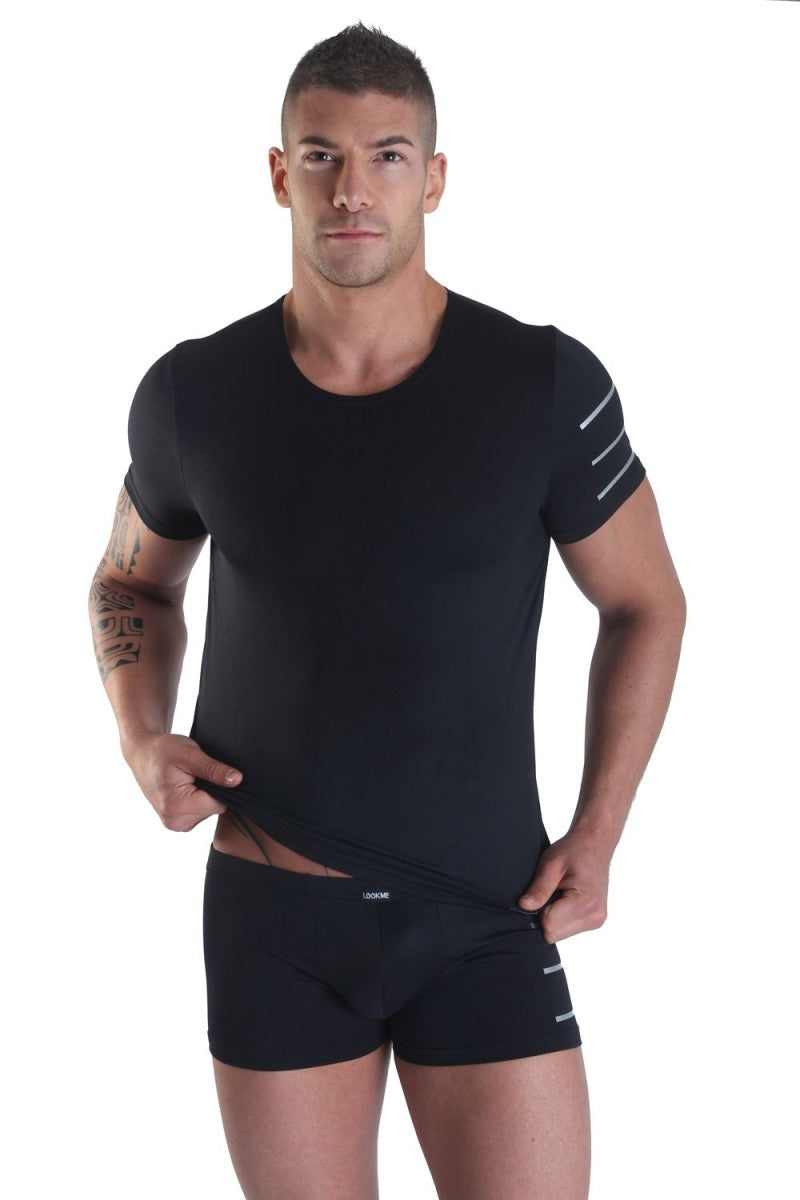 schwarzes Herren T-Shirt Roadster von Look Me schwarzes Herren T-Shirt Roadster von Look Me